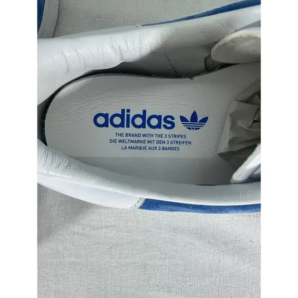 Adidas Gazelle 85 Men’s sz 9.5 Blue Bird Cloud White Mens Athletic Sneaker 2022